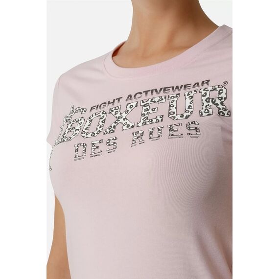 Front Logo Round Neck T-Shirt, Size: M, Colour: Rosa, 4 image