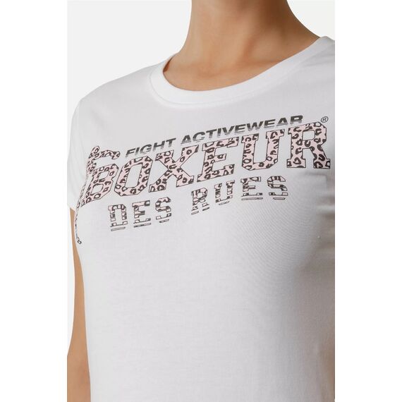 Front Logo Round Neck T-Shirt, Size: L, Colour: Weiss, 2 image