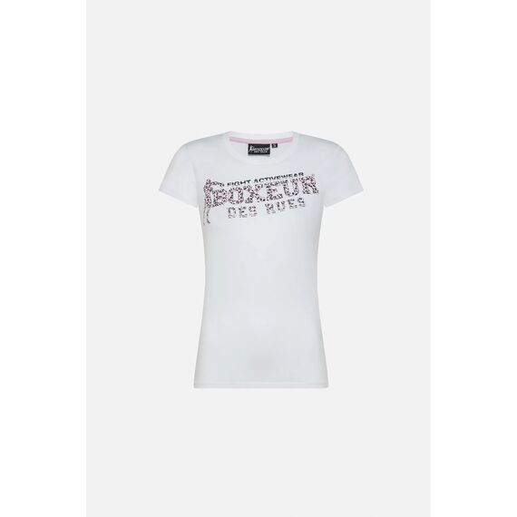 Front Logo Round Neck T-Shirt, Size: L, Colour: Weiss, 4 image