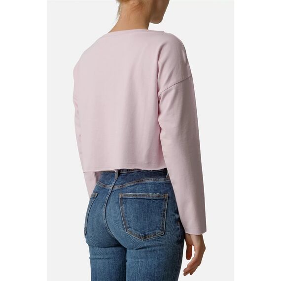 Loose Fit Cropped Sweatshirt, Bekleidungsgrösse: M, Farbe: Rosa, 3 image