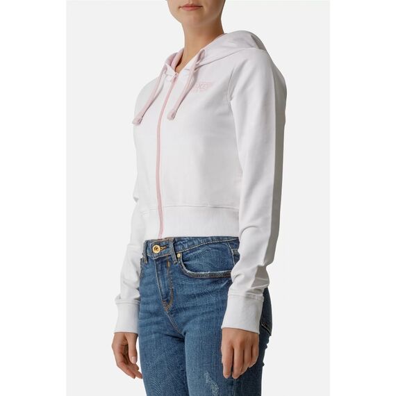 Logo Zipped Hoodie, Size: M, Colour: Weiss
