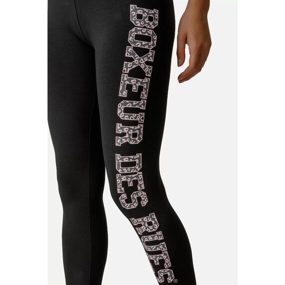 Folded High-Waisted Leggings, Taille: L, Couleur: Noir, 4 image