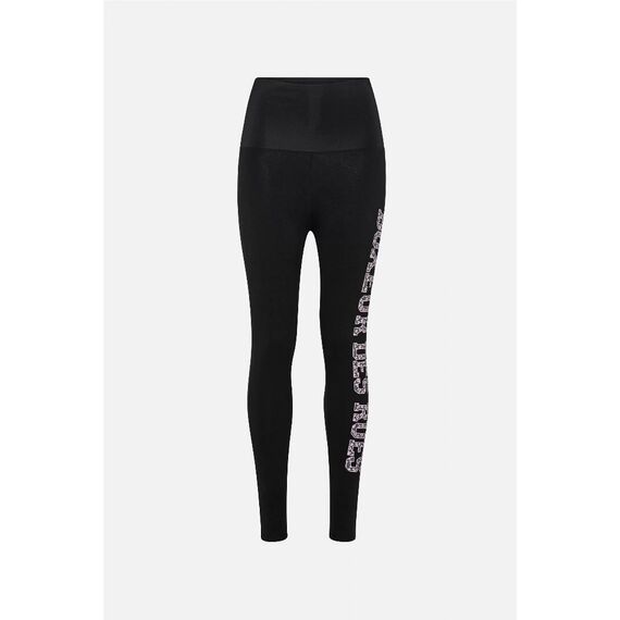 Folded High-Waisted Leggings, Taille: XL, Couleur: Noir, 2 image