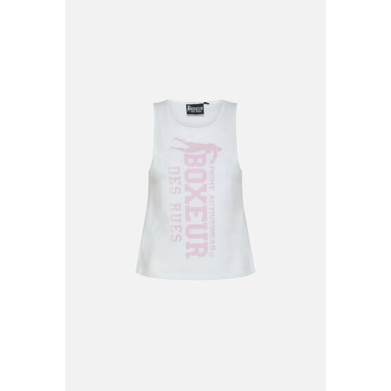 Basic Tank Top With Front Logo, Size: S, Colour: Weiss, 2 image