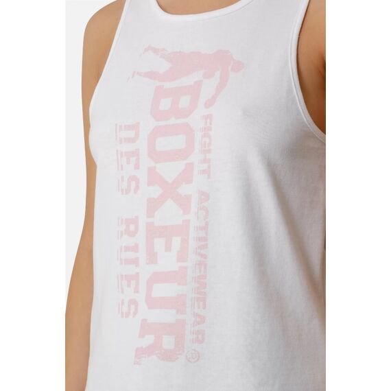 Basic Tank Top With Front Logo, Size: XL, Colour: Weiss, 4 image