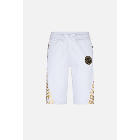 Lettering Printed Short Pant, Size: XL, Colour: Weiss, 2 image