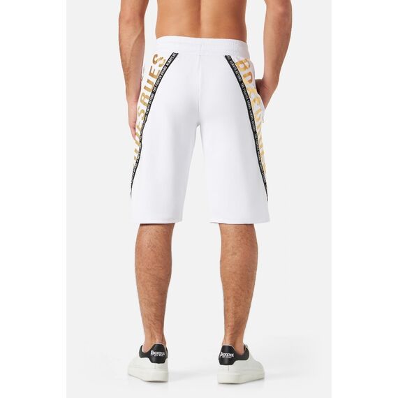 Lettering Printed Short Pant, Size: XL, Colour: Weiss, 3 image