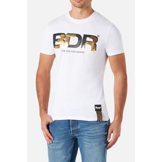 Bdr Printed T-Shirt, Taille: M, Couleur: Blanc