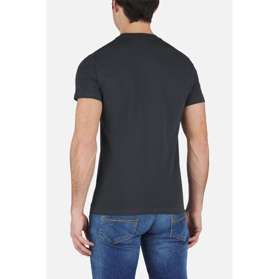 Round Neck  Printed T-Shirt, Bekleidungsgrösse: 2XL, Farbe: Anthracite, 2 image