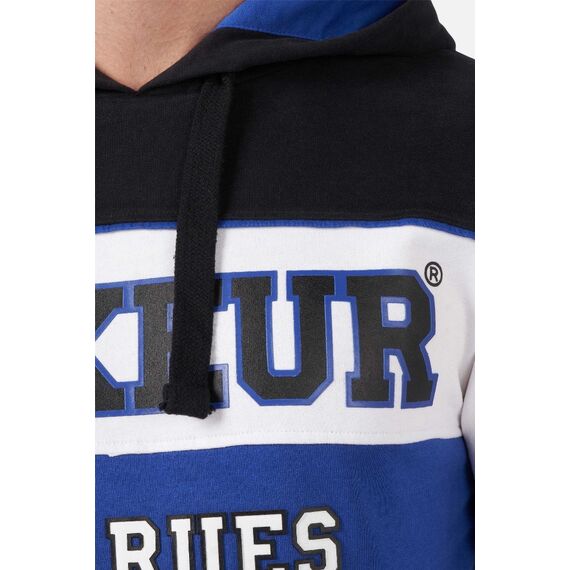Brushed Color Block Hoodie, Colour: Schwarz, Size: L, 4 image