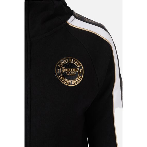 Interlock Sweatshirt W/Tape, Colour: Schwarz, Size: L, 4 image