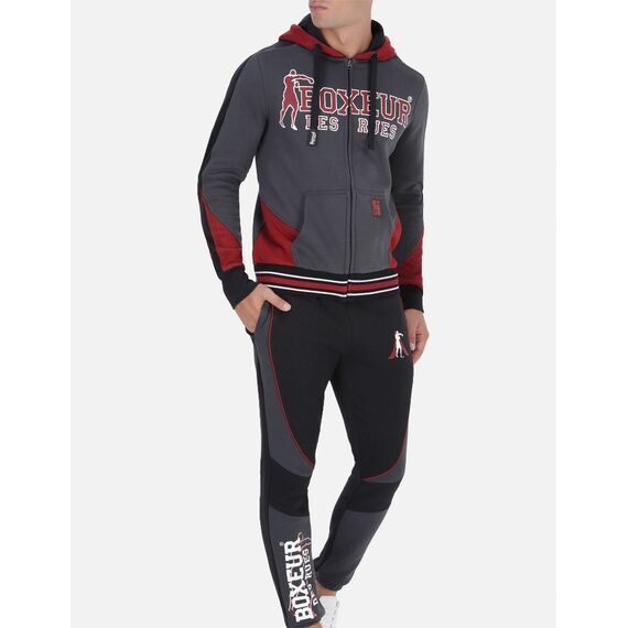 Hooded Full Zip Sweatshirt, Size: 2XL, Colour: Anthracite, 2 image