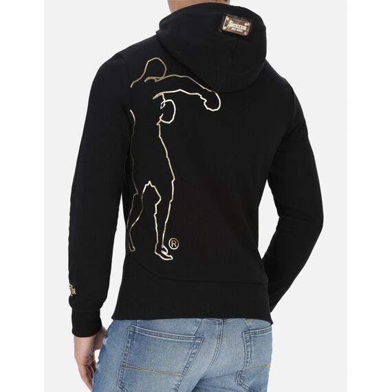 Trucker Hoodie With Badge, Taglia: L, Colore: Nero, 3 image