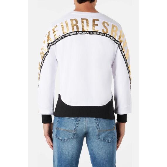 Sweatshirt With Letter Print, Bekleidungsgrösse: S, Farbe: Weiss, 3 image