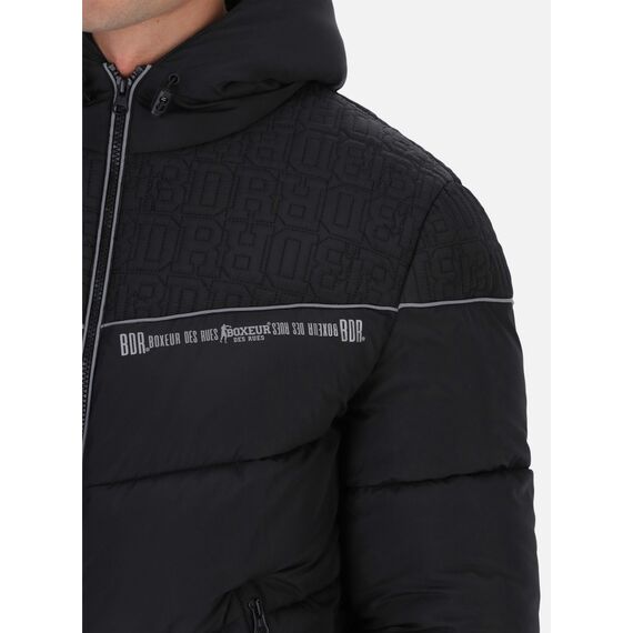 Hood Jacket Quilted, Size: M, Colour: Schwarz, 4 image