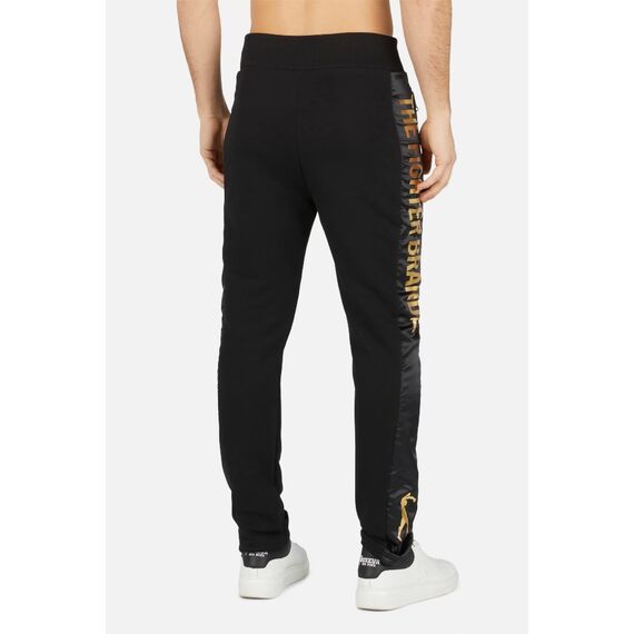 Wide Leg Sweatpant W/Satin, Size: L, Colour: Schwarz, 3 image