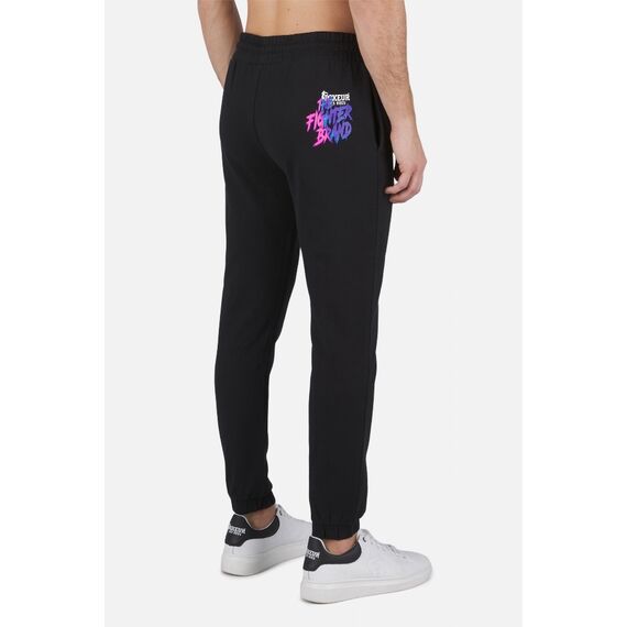 Long Sweatpants W/ Piping, Size: M, Colour: Schwarz, 4 image