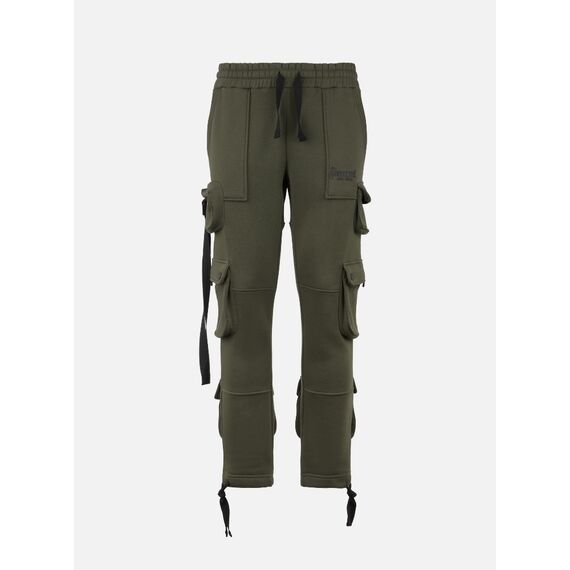 Cargo Track Pants, Size: S, Colour: Khaki, 2 image