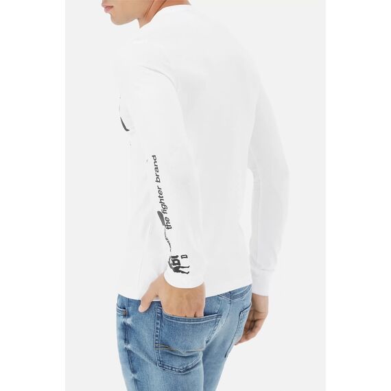 L/S T-Shirt With Prints, Bekleidungsgrösse: M, Farbe: Weiss, 3 image