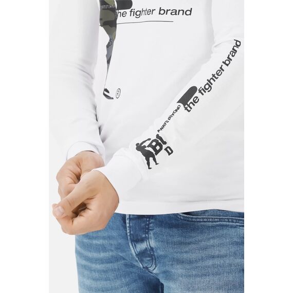 L/S T-Shirt With Prints, Bekleidungsgrösse: M, Farbe: Weiss, 4 image