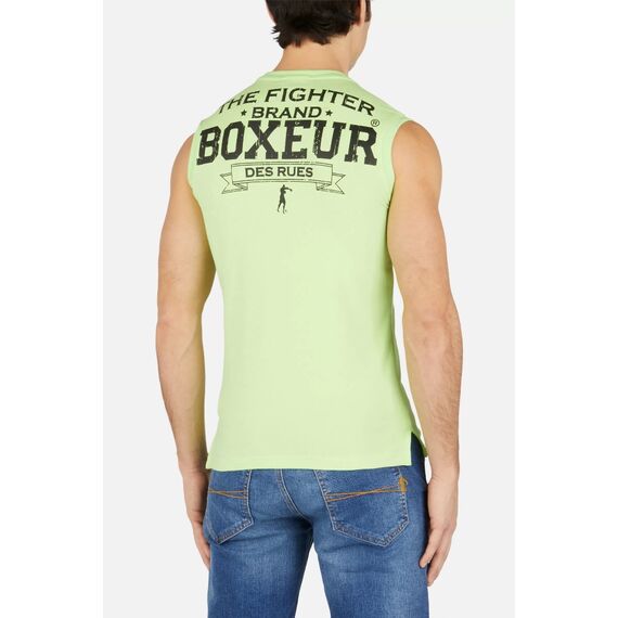 Basic Printed Tank Top, Size: L, Colour: Green, 3 image