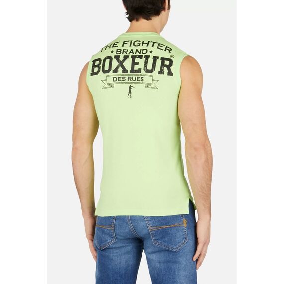 Basic Printed Tank Top, Size: S, Colour: Green, 3 image