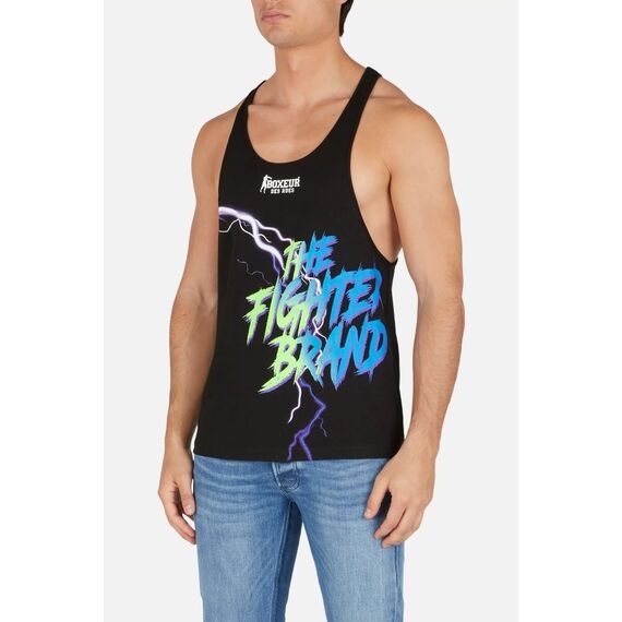 Tank Top With Print, Bekleidungsgrösse: M, Farbe: Schwarz