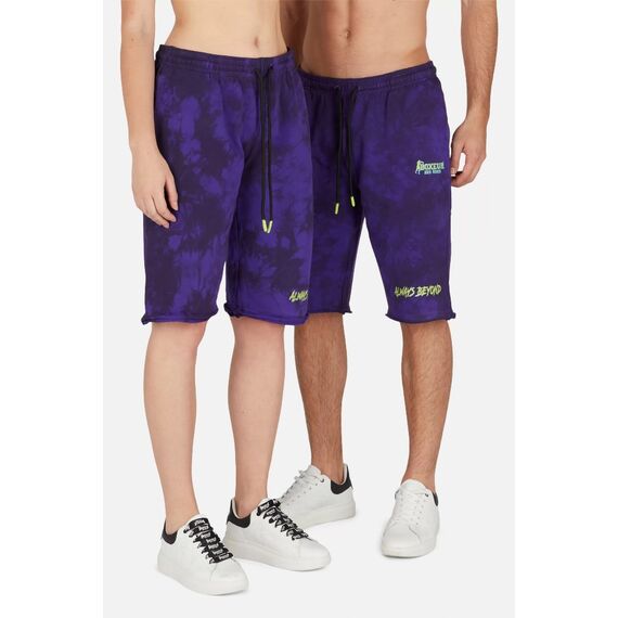 Short Pants In Tie&Dye, Size: L, Colour: Violett