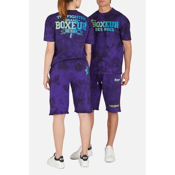 Short Pants In Tie&Dye, Size: L, Colour: Violett, 10 image