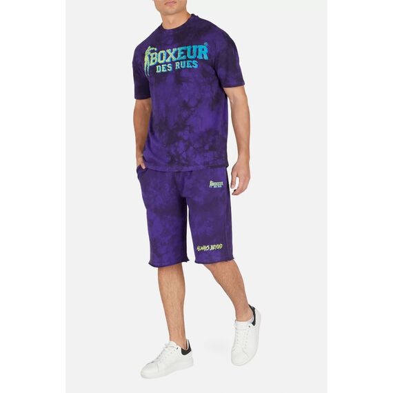 Short Pants In Tie&Dye, Size: L, Colour: Violett, 11 image