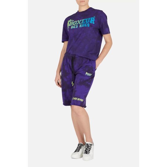 Short Pants In Tie&Dye, Size: L, Colour: Violett, 12 image