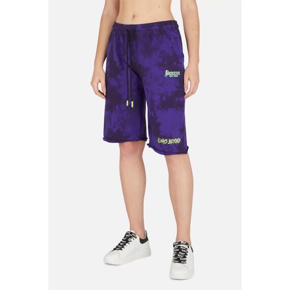 Short Pants In Tie&Dye, Size: L, Colour: Violett, 3 image