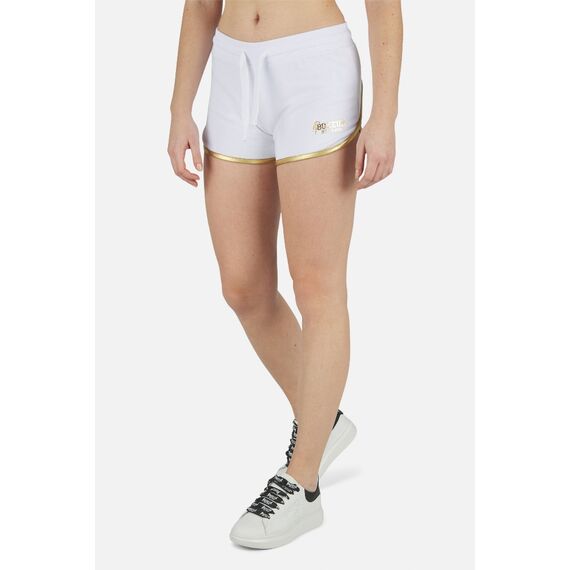 Basic Micro Shorts Sweatpants, Size: L, Colour: Weiss