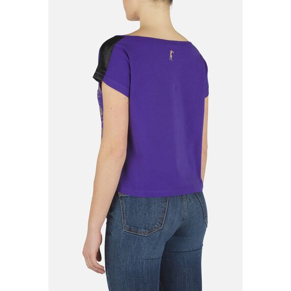 T-Shirt imprimé dragon, Taille: L, Couleur: Violet, 3 image