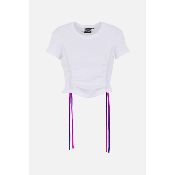 T-shirt court, Taille: L, Couleur: Blanc, 2 image