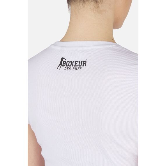 Cropped T-Shirt W/ Coulisse, Size: M, Colour: Weiss, 4 image