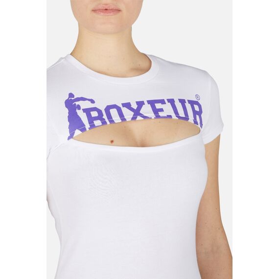 Cut Out Logo T-Shirt, Size: M, Colour: Weiss, 4 image