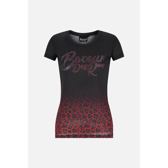 Gradient Printed T-Shirt, Bekleidungsgrösse: L, Farbe: Bordeau, 2 image