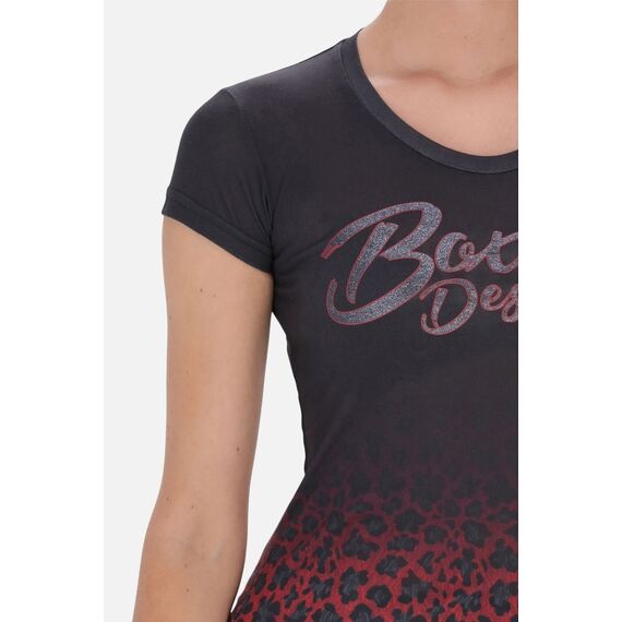 Gradient Printed T-Shirt, Bekleidungsgrösse: L, Farbe: Bordeau, 3 image
