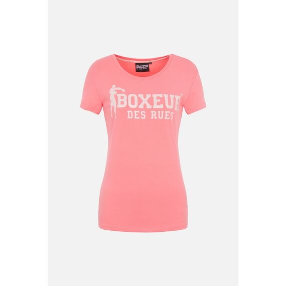 T-shirt avec logo sur le devant, Taille: XL, Couleur: Rose, Taille ne pas utiliser: XL, 4 image