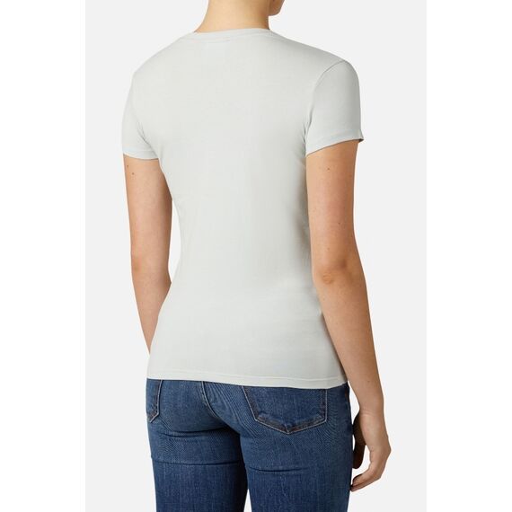 Basic T-Shirt With Front Logo, Farbe: Weiss, Grösse : XL, 3 image