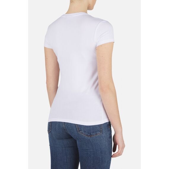 Basic T-Shirt With Front Logo, Bekleidungsgrösse: XL, Farbe: Weiss, 3 image