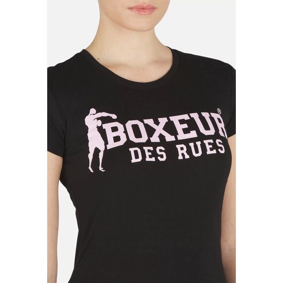 Basic T-Shirt With Front Logo, Size: L, Colour: Schwarz, 3 image