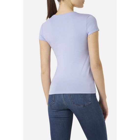 Basic T-Shirt With Front Logo, Bekleidungsgrösse: M, Farbe: Violett, 3 image
