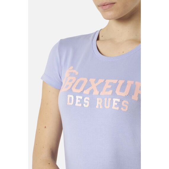 Basic T-Shirt With Front Logo, Bekleidungsgrösse: M, Farbe: Violett, 4 image