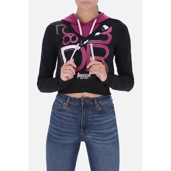 Hoodie And V Neck Sweatshirt, Size: L, Colour: Schwarz