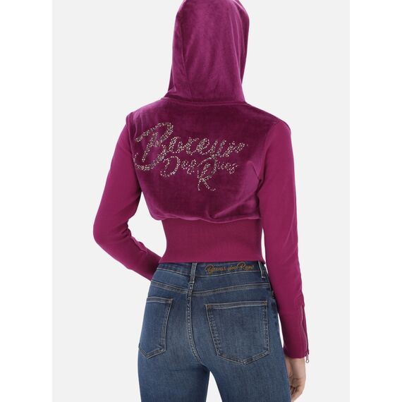 Full Zip Hoodie With Velvet, Size: M, 3 image