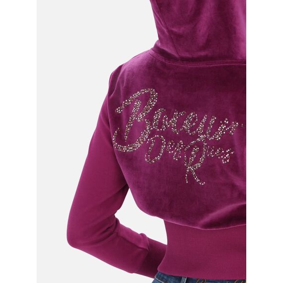 Full Zip Hoodie With Velvet, Size: M, 4 image