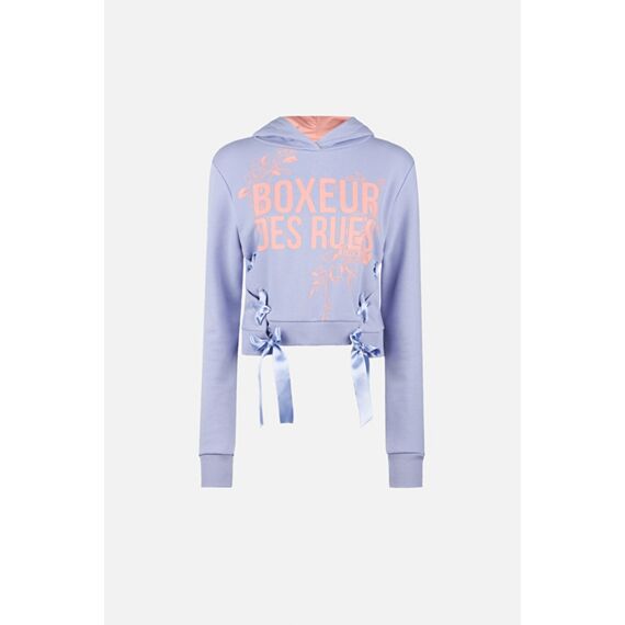 Hooded Sweatshirt With Laces, Size: L, Colour: Violett, 4 image