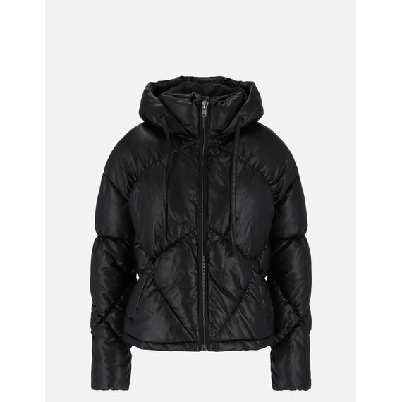 Eco Leather Padded Jacket, Bekleidungsgrösse: L, Farbe: Schwarz, 2 image
